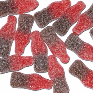 Saure Kirsch-Cola-Flaschen, Fruchtgummi sauer, 2 kg Beutel Bild 1