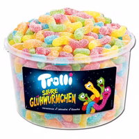 Trolli Glühwürmchen sauer, Fruchtgummi sauer, 150 Stück Trolli Glühwürmchen sauer, Fruchtgummi sauer, 150 Stück Bild 1