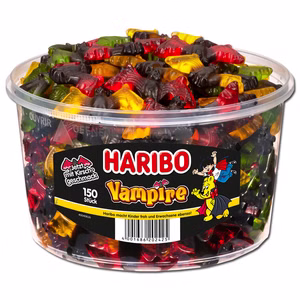 Haribo Vampire, Fruchtgummi, Lakritz, 150 Stück Bild 1