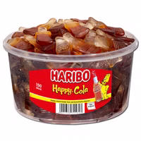 Haribo Happy Cola, Colafläschen, Fruchtgummi, 150 Stück Haribo Happy Cola, Colafläschen, Fruchtgummi, 150 Stück Bild 1