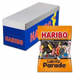 Haribo Lakritz Parade, 18 Beutel je 175g Haribo Lakritz Parade, 18 Beutel je 175g Bild 1
