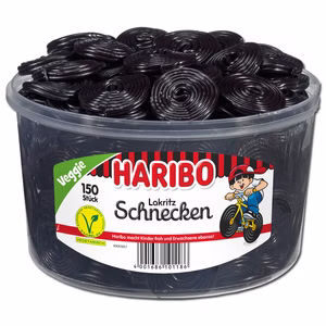 Haribo Lakritz-Schnecken, Rotella, Lakritz, 150 Stück Bild 1