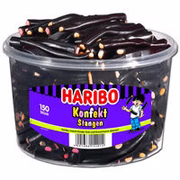 Haribo Konfektstangen, Lakritz, 150 Stück Haribo Konfektstangen, Lakritz, 150 Stück Bild 1