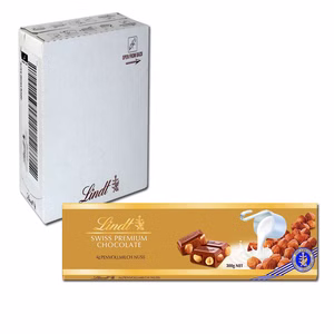 Lindt Vollmilch-Nuss-Schokolade 300g, 10 Tafeln Lindt Vollmilch-Nuss-Schokolade 300g, 10 Tafeln Bild 1