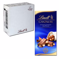 Lindt Ganznuss Schokolade 100g, 10 Tafeln Lindt Ganznuss Schokolade 100g, 10 Tafeln Bild 1