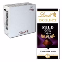 Lindt Excellence Mild 90% Cacao 100g Schokolade, 20 Tafeln Lindt Excellence Mild 90% Cacao 100g Schokolade, 20 Tafeln Bild 1