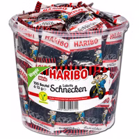 Haribo Lakritz-Schnecken, Rotella Minibeutel 100 Stück Haribo Lakritz-Schnecken, Rotella Minibeutel 100 Stück Bild 1