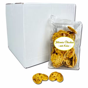 Pikante Käseöhrchen, Gebäck, 12 Packungen je 125g Bild 1