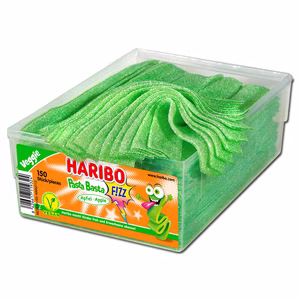 Haribo Pasta Basta Apfel, Fruchtgummi sauer, 150 Stück Bild 1