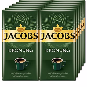 Jacobs Krönung, Kaffeepulver, 12 Packungen je 500g Bild 1