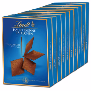 Lindt Hauchdünne Täfelchen Vollmilch 10 Packungen a 125g Lindt Hauchdünne Täfelchen Vollmilch 10 Packungen a 125g Bild 1