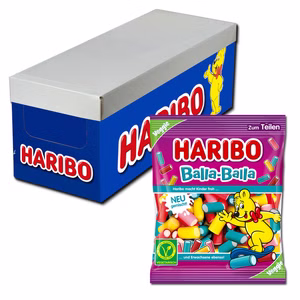 Haribo Balla Balla Fruchtgummi, Konfekt, 20 Beutel je 160g Bild 1
