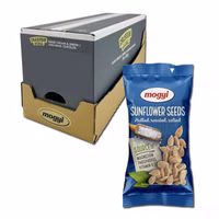 Mogyi Sonnenblumenkerne geschält, geröstet, gesalzen 40 Beutel je 50g Mogyi Sonnenblumenkerne geschält, geröstet, gesalzen 40 Beutel je 50g Bild 1