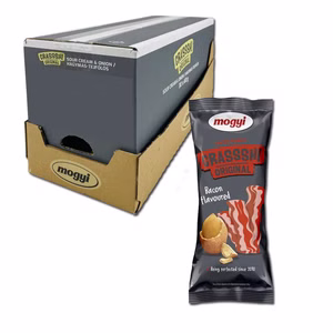 Mogyi Crasssh! Erdnüsse im Teig Bacon 30 Beutel je 60g Bild 1