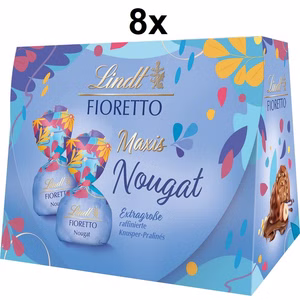 Lindt Fioretto Maxis Nougat, Pralinen, 8 Packungen je 138g Lindt Fioretto Maxis Nougat, Pralinen, 8 Packungen je 138g Bild 1