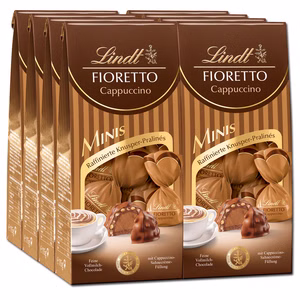 Lindt Fioretto Minis Cappuccino, Pralinen, 8 Packungen je 115g Bild 1