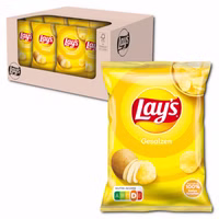 Lay's Gesalzen, Kartoffelchips, 20 Beutel je 35g Lay's Gesalzen, Kartoffelchips, 20 Beutel je 35g Bild 1