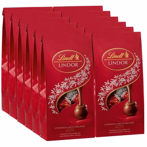 Lindt Lindor Kugeln Milch, Praline, 137g Beutel, 12 Stück Lindt Lindor Kugeln Milch, Praline, 137g Beutel, 12 Stück Bild 1