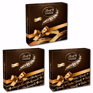 Lindt Lindor Kugeln Dark 70% in einer Präsent Box, 8 Stück Bild 2
