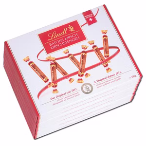 Lindt Kirsch-Stengeli 250g, Schokoladen-Sticks, 6 Packungen Lindt Kirsch-Stengeli 250g, Schokoladen-Sticks, 6 Packungen Bild 1