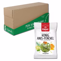 Kaiser Honig Anis-Fenchel, Bonbons, 18 Beutel je 90g Kaiser Honig Anis-Fenchel, Bonbons, 18 Beutel je 90g Bild 1