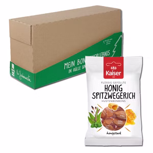Kaiser Honig Spitzwegerich, Bonbons, 18 Beutel je 90g Bild 1