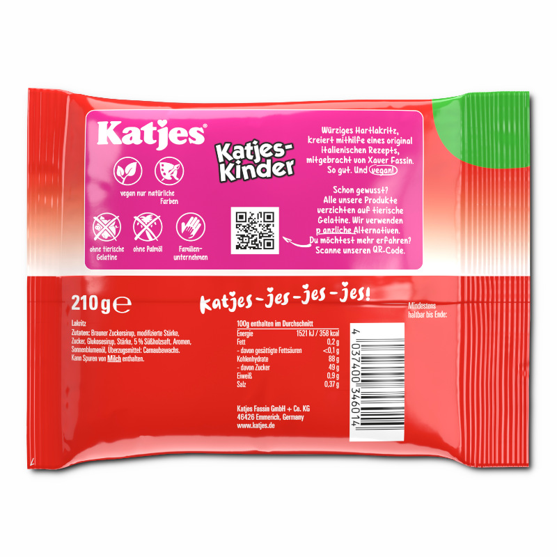 Katjes Kinder, Lakritz, 20 Beutel je 210g Katjes Kinder, Lakritz, 20 Beutel je 210g Bild 4