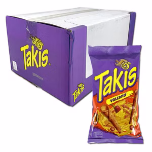 Takis Volcano, scharfe Chips, 18 Beutel je 100g Bild 1