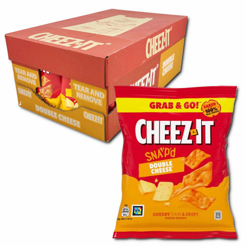 Cheez It Double Cheese, Gebäck, 20 Beutel je 40g Cheez It Double Cheese, Gebäck, 20 Beutel je 40g Bild 1