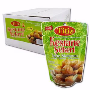 Titiz Kestane Sekeri Zarte Maronen leicht gesüßt 30 Beutel je 125g Bild 1