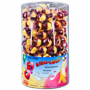 Küfa Kirsch-Banane-Lutscher *KIBA*, Lolly, 100 Stück Küfa Kirsch-Banane-Lutscher *KIBA*, Lolly, 100 Stück Bild 1