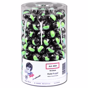 Küfa Kola-Kugel-Lutscher, Lolly, 100 Stück Küfa Kola-Kugel-Lutscher, Lolly, 100 Stück Bild 1