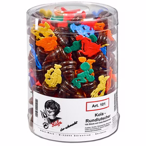 Küfa Kola-Rundlutscher, Kreisel-Lolly, 100 Stück Küfa Kola-Rundlutscher, Kreisel-Lolly, 100 Stück Bild 1