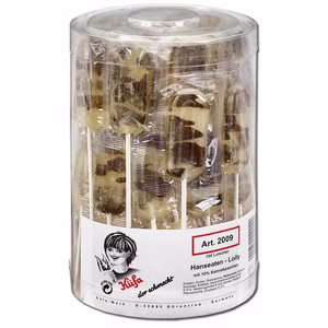 Küfa Hanseaten-Lolly, Salmiak-Lutscher, 100 Stück Küfa Hanseaten-Lolly, Salmiak-Lutscher, 100 Stück Bild 1