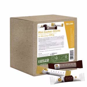 Hellma Zucker-Sticks mini, Feinzucker-Portion, 150 Stück Bild 1