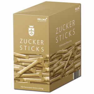 Hellma Zucker Sticks Goldline, 750 Stück Bild 1