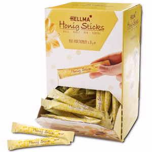 Hellma Honig-Sticks, Blütenhonig, Portionen, 100 Stück Bild 1