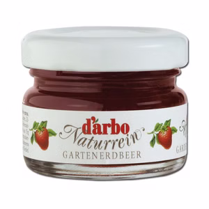 Darbo Erdbeer Konfitüre im Miniglas, Naturrein, 60 Stück Bild 1
