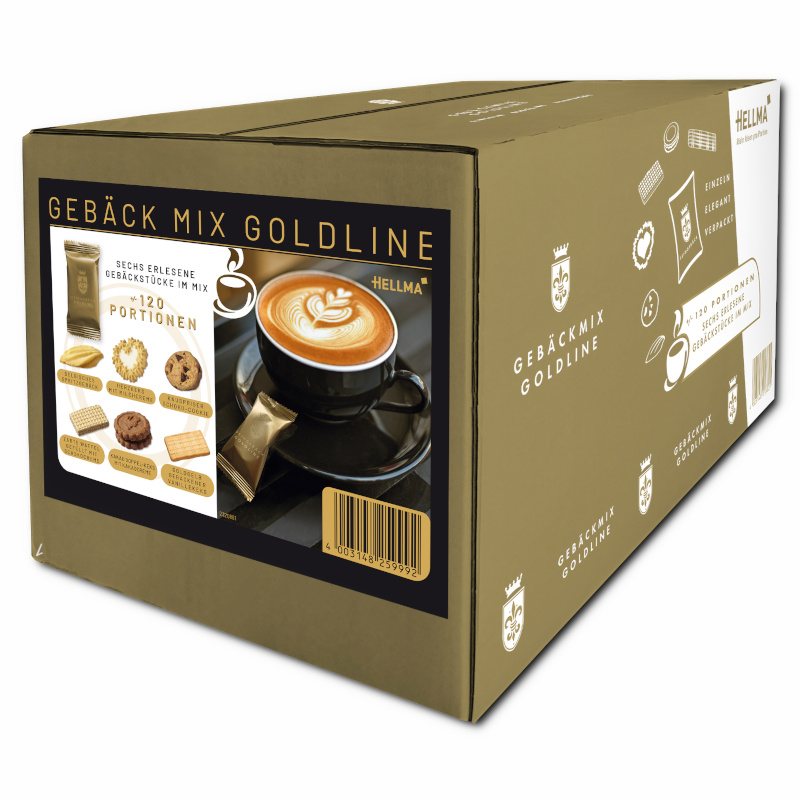 Hellma Gebäckmix Goldline, Kekse, 120 Stück Hellma Gebäckmix Goldline, Kekse, 120 Stück Bild 2