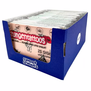 Esspapier Zungen-Tattoos, Oblaten, 20 Packungen Bild 1