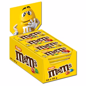 m&m's Peanut, Erdnuss, Schokolade, Kugeln, 24 Beutel Bild 1