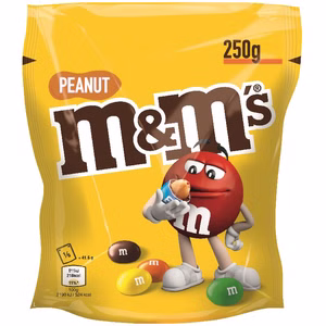 M&Ms Peanut, Erdnuss, Schokolade, 250g Beutel Bild 1