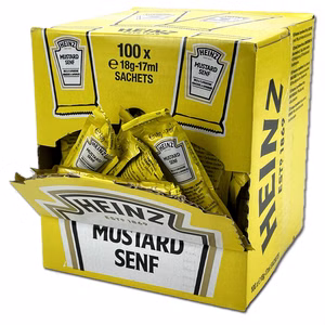 Heinz Senf Mittelscharf Portion 100 Stück je 17g Bild 1