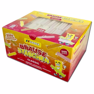 Sadex Brause-Stäbchen, Bonbon 500 Stück Sadex Brause-Stäbchen, Bonbon 500 Stück Bild 1