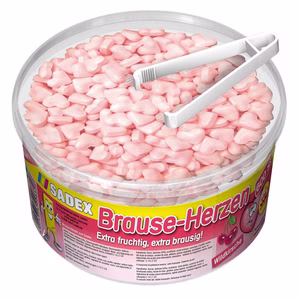 Sadex Brause-Herzen Brause-Bonbon, 600 Stück Sadex Brause-Herzen Brause-Bonbon, 600 Stück Bild 1
