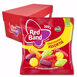 Red Band Fruchtgummi Assortie 12 Beutel je 500g Red Band Fruchtgummi Assortie 12 Beutel je 500g Bild 1