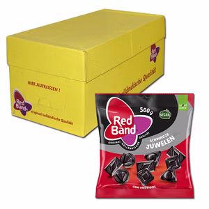 Red Band Schwarze Juwelen, Lakritz, 12 Beutel je 500g Red Band Schwarze Juwelen, Lakritz, 12 Beutel je 500g Bild 1