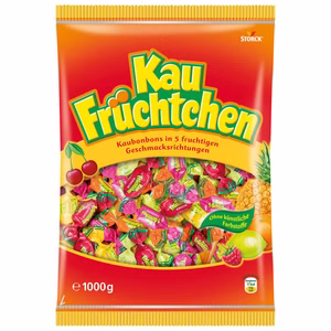 Storck Kau Früchtchen Kaubonbons 1 Kg Beutel Bild 1