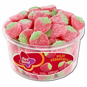 Red Band Wilde Erdbeeren sauer, Fruchtgummi, 100 Stück Bild 1