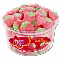 Red Band Wilde Erdbeeren sauer, Fruchtgummi, 100 Stück Red Band Wilde Erdbeeren sauer, Fruchtgummi, 100 Stück Bild 1